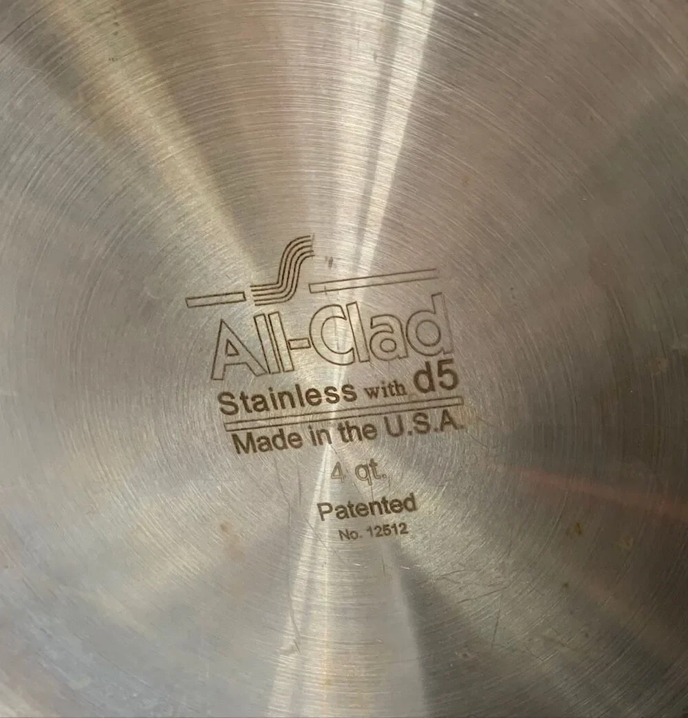 6 piece All-Clad Stainless Steel Pot Pan with Lids SET